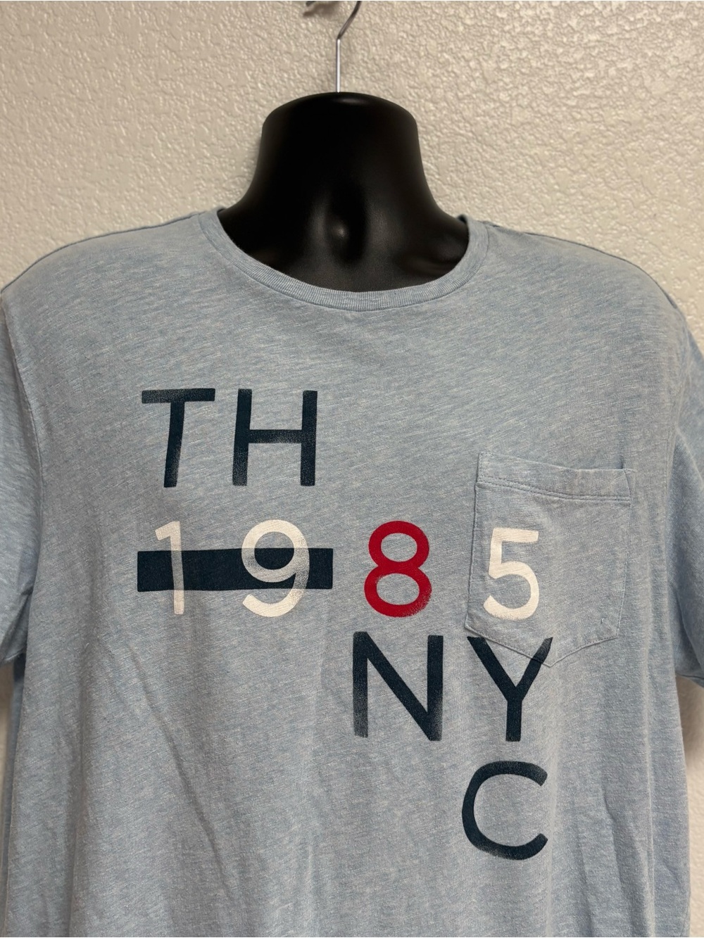 Tommy Hilfiger Light Blue Graphic Short Sleeve Tee